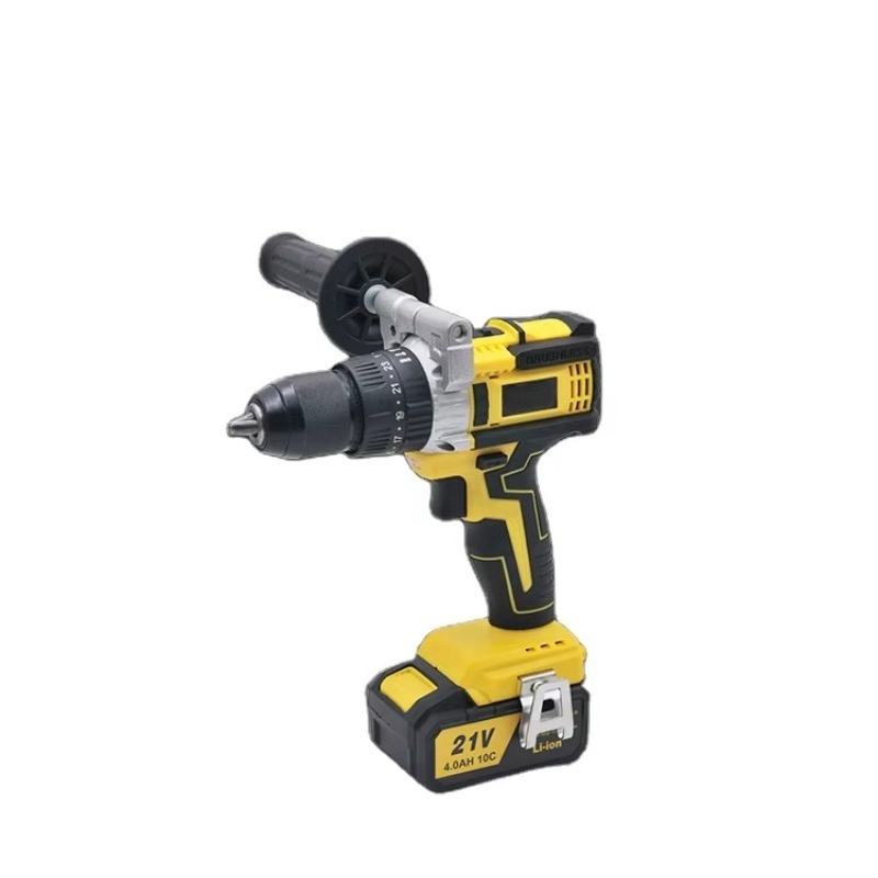 Power Drill Cordless - Wiertarko-wkrętarka akumulatorowa 21V z silnikiem bezszczotkowym,
