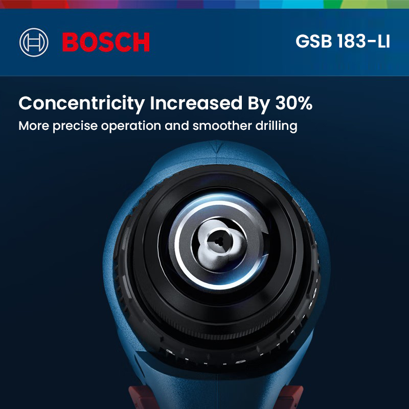 Power Drill Cordless - Wiertarko-wkrętarka akumulatorowa Bosch GSB 183-LI, bezszczotkowa,