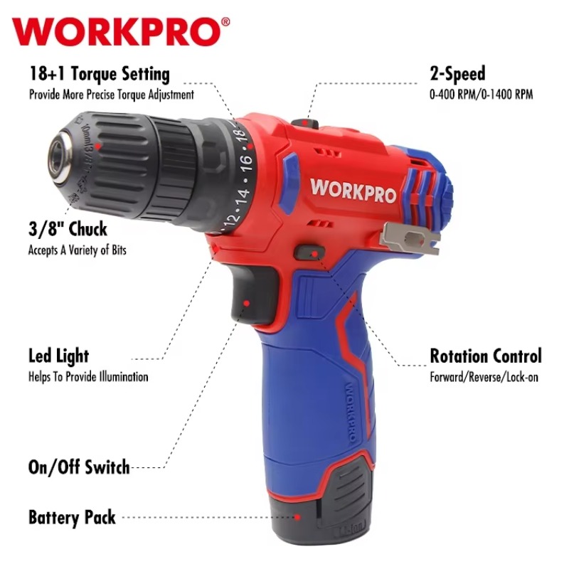 Wiertarka akumulatorowa 12V 10 – Power Drill Cordless recenzja i cena